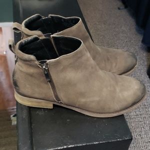 Franco Sarto Haverly Distressed Leather Booties
